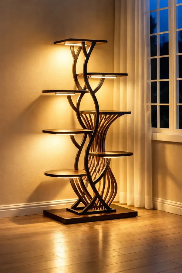 Modern Metal Indoor Plant Stand