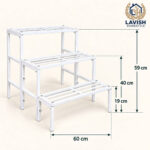 3-Tier Premium Metal Plant Stand – Indoor & Outdoor Flower Pot Rack - view 3