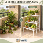 3-Tier Premium Metal Plant Stand – Indoor & Outdoor Flower Pot Rack - view 5