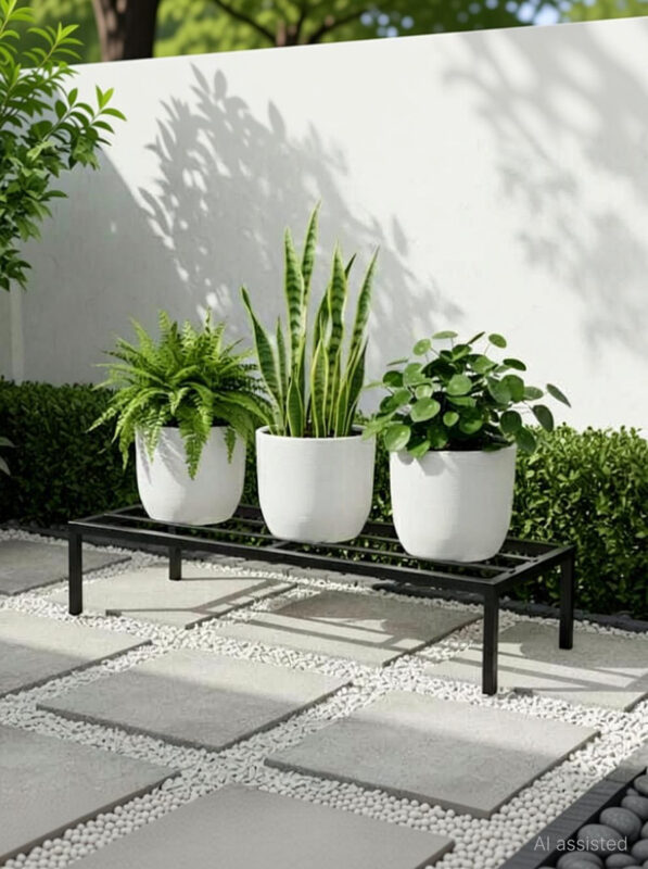 Classic Powder coated Metal Plant Stand For outdoor & Indoor garden of home - view 2