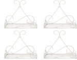 Decorative White Iron Plant Stand for Tabletop & Indoor Home Décor