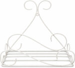Decorative White Iron Tabletop Plant Stand for Indoor Home Décor