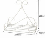 Decorative White Iron Tabletop Plant Stand for Indoor Home Décor - view 3