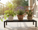 Heavy duty Metal Gamla pot stand for balcony garden LR( Pipe B4) - view 4