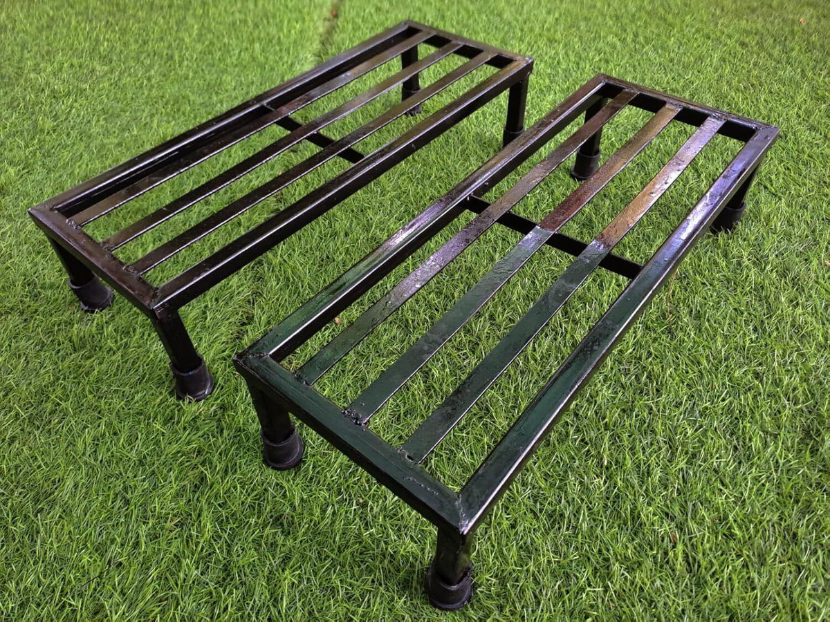 Heavy duty Metal Gamla Pot stand for balcony (Pack of 2) - view 2