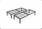 Indoor Outdoor Flower Pot Plant Stand for Home Garden Balcony (Black, Pack of 2)