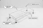 Indoor Outdoor Flower Pot Plant Stand for Home Garden Balcony (White, Pack of 4) - view 5