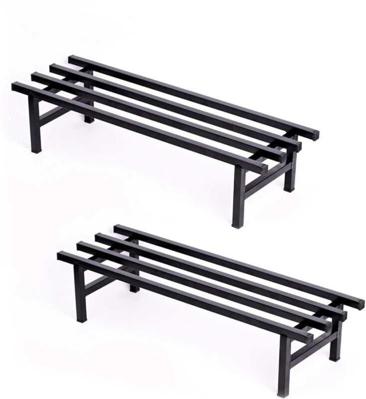 Iron Indoor/Outdoor Flower Pot/Plant Stand for Home Garden Balcony Living Room (Black, 18 cm)