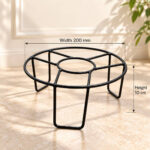 Lavish Homestyle UrbanBloom Round 20 cm Metal Plant Stand - view 3