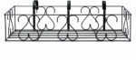 Metal Planter Stand for Garden Flower Pots & Plants (Black)