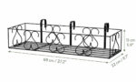 Metal Planter Stand for Garden Flower Pots & Plants (Black) - view 3