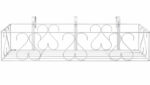 Metal Planter Stand for Garden Flower Pots & Plants (White)