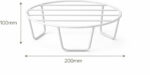 Oval Iron Plant Stand for Flower Pots | Metal Pot Holder for Home Balcony Garden - view 3