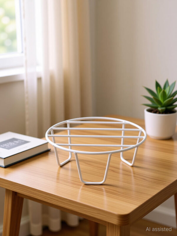 Oval Metal Plant Stand | Iron Flower Pot Holder for Home, Balcony & Garden