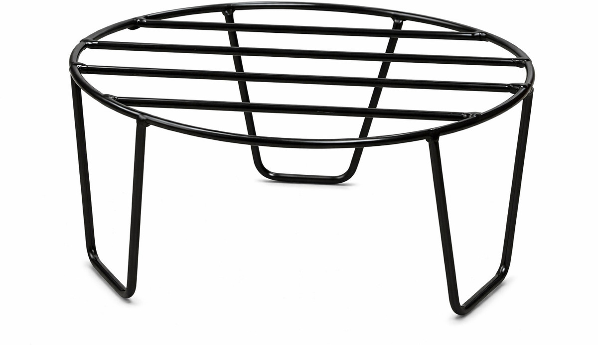 Oval Metal Plant Stand with Heavy Iron Frame | Pot Riser for Indoor & Outdoor