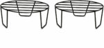 Oval Metal Plant Stand with Strong Iron Frame | Pot Riser for Indoor & Outdoor