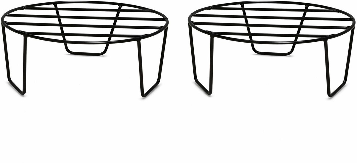 Oval Metal Plant Stand with Strong Iron Frame | Pot Riser for Indoor & Outdoor