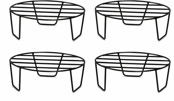 Oval Metal Plant Stand with Sturdy Iron Build | Pot Riser for Indoor & Outdoor