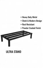 Rectangle Metal Plant Stand LR4( Pipe Black) (Pack of 4) - view 2