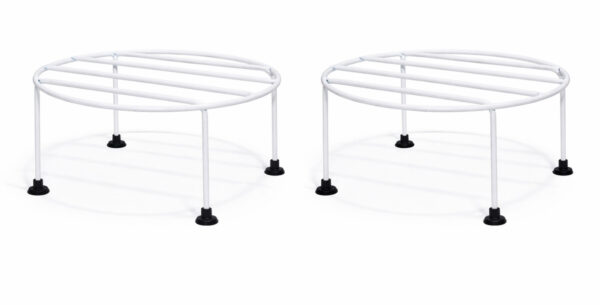 Round Metal Plant Stand Pack of 2 for Pots | Indoor Balcony Garden Use