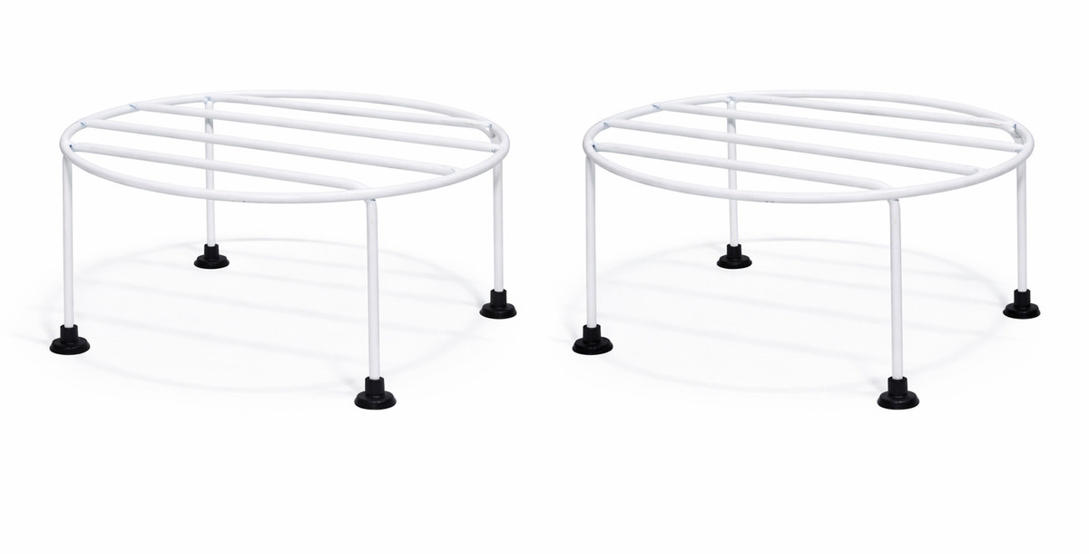 Round Metal Plant Stand Pack of 2 for Pots | Indoor Balcony Garden Use