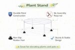 Round Metal Plant Stand Pack of 2 for Pots | Indoor Balcony Garden Use - view 2