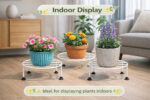 Round Metal Plant Stand Pack of 2 for Pots | Indoor Balcony Garden Use - view 5