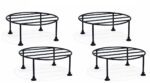 Round Metal Plant Stand Pack of 4 for Pots | Indoor Outdoor Balcony Garden