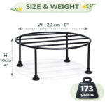 Round Metal Plant Stand Pack of 4 for Pots | Indoor Outdoor Balcony Garden - view 3