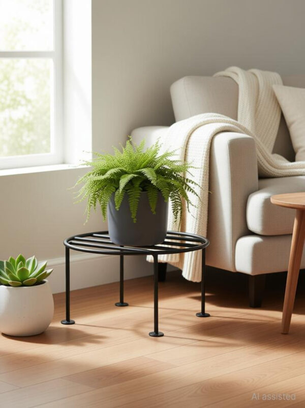 Round Plant Stand for Home Garden Balcony Decoration