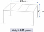 Square Metal Plant Stand LV0043 (White, Pack of 6) - view 3