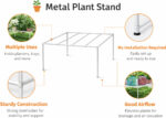 Square Metal Plant Stand LV0043 (White, Pack of 6) - view 4