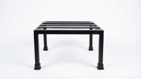 Square Metal Plant Stand LVI005_Pack of 2 (Black)