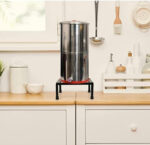 Square Metal Plant Stand LVI005_Pack of 2 (Black) - view 2