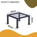 Square Metal Plant Stand LVI005_Pack of 2 (Black) - view 3