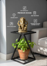 Z shape Gamla stand (Plant stand) for balcony garden (pack of 2B) (Black) - view 4