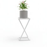 Z Shape Metal Plant Stand for Indoor Outdoor | Heavy Duty Iron Pot Holder - view 4