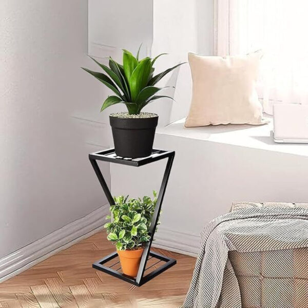 Z Shape Strong Plant Stand for Garden/Balcony/ Corner