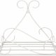 Decorative White Iron Tabletop Plant Stand for Indoor Home Décor