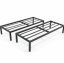 Indoor Outdoor Flower Pot Plant Stand for Home Garden Balcony (Black, Pack of 2)