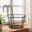 Metal Hanging Planter Basket with Hook for Balcony, Garden & Railing