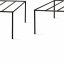 Metal Plant Stand for Pots | Heavy Duty Square Design | Indoor & Outdoor Use (Pack of 2)